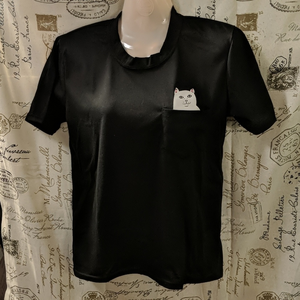 Naughty Pocket Kitty T-Shirt